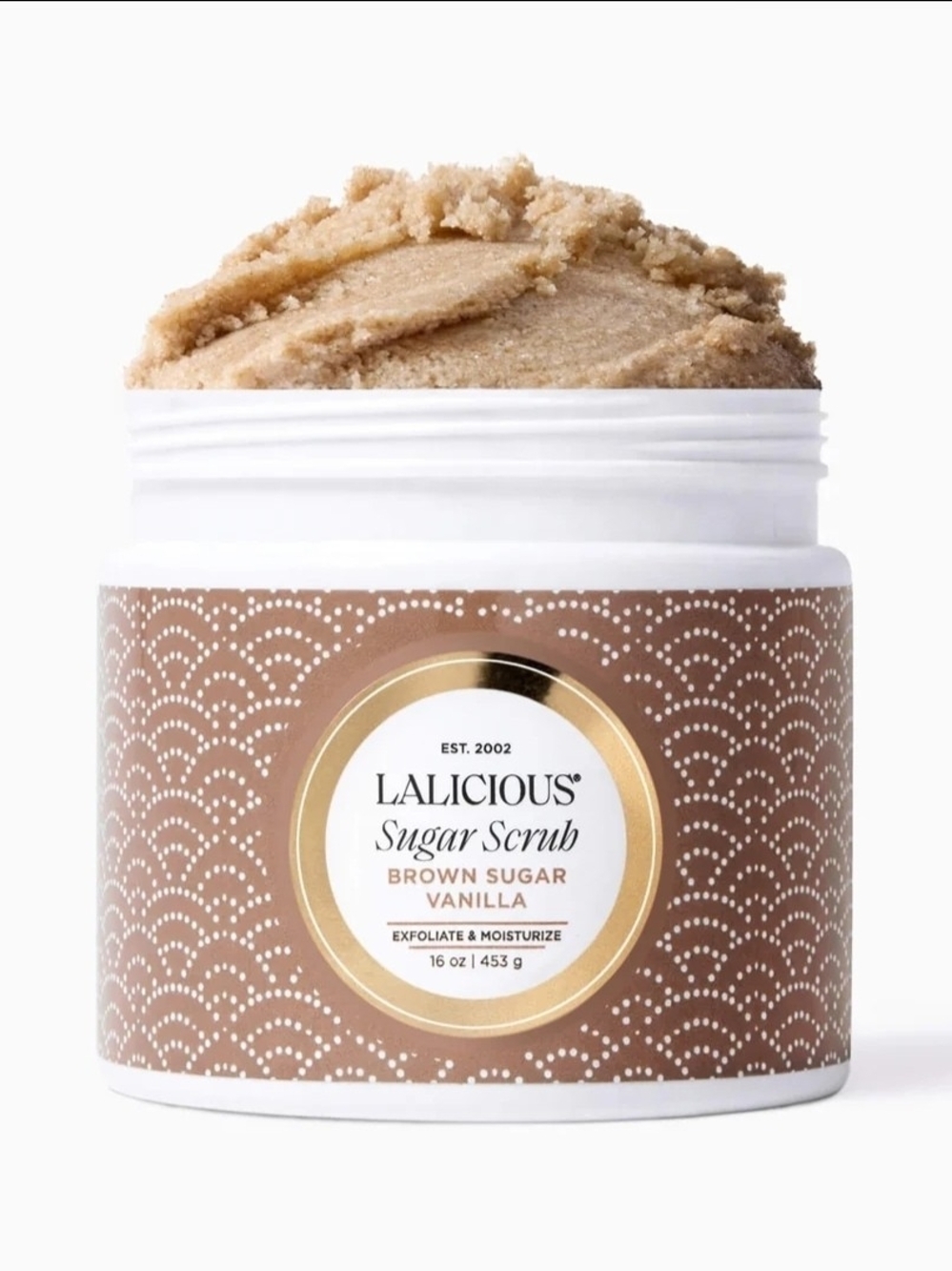 LALICIOUS Brown Sugar Vanilla Extraordinary Whipped Sugar Scrub – 16 oz - NEW